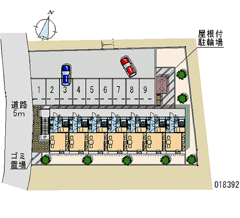 レオパレス花林檎 月極駐車場