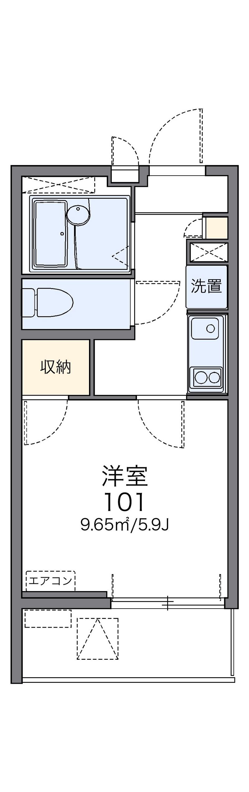 レオネクストラフィーネＡＯＫＩ 間取図
