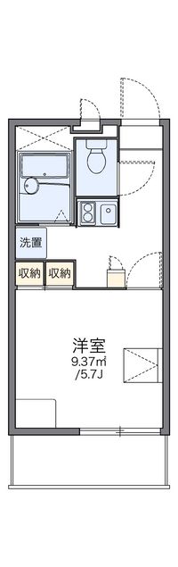 レオパレスランメグ 間取り図