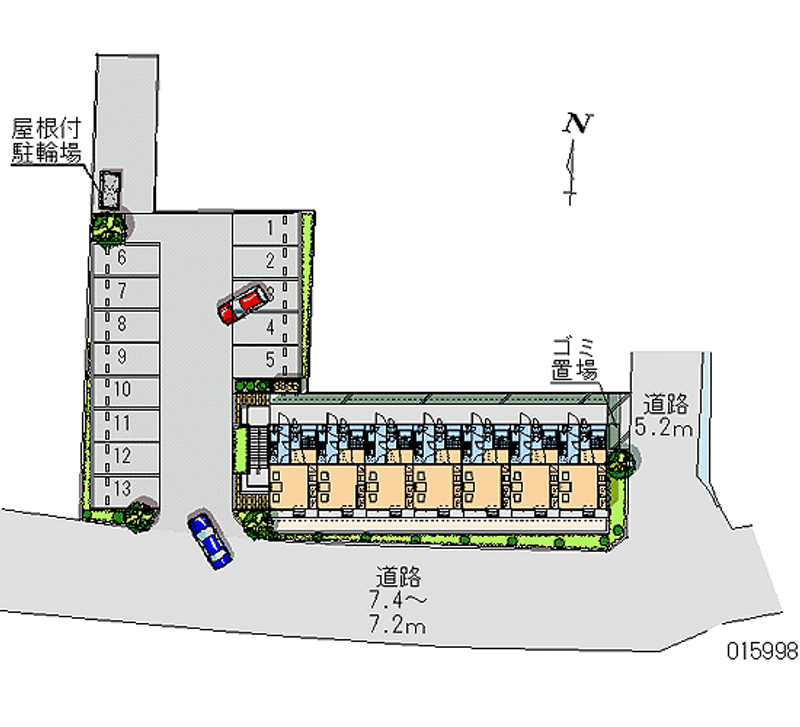 レオパレスコンフォール動橋 月極駐車場