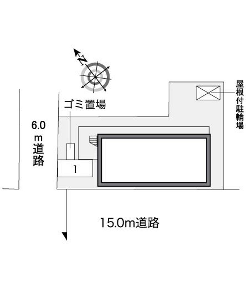 レオパレスコラソンⅡ 配置図