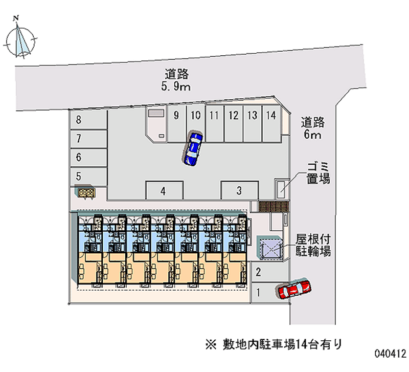 レオパレス五所川原Ⅲ 月極駐車場