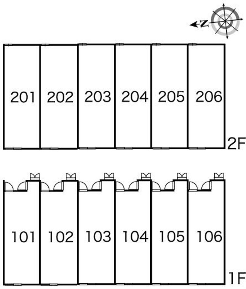 レオパレスリビエール 間取配置図