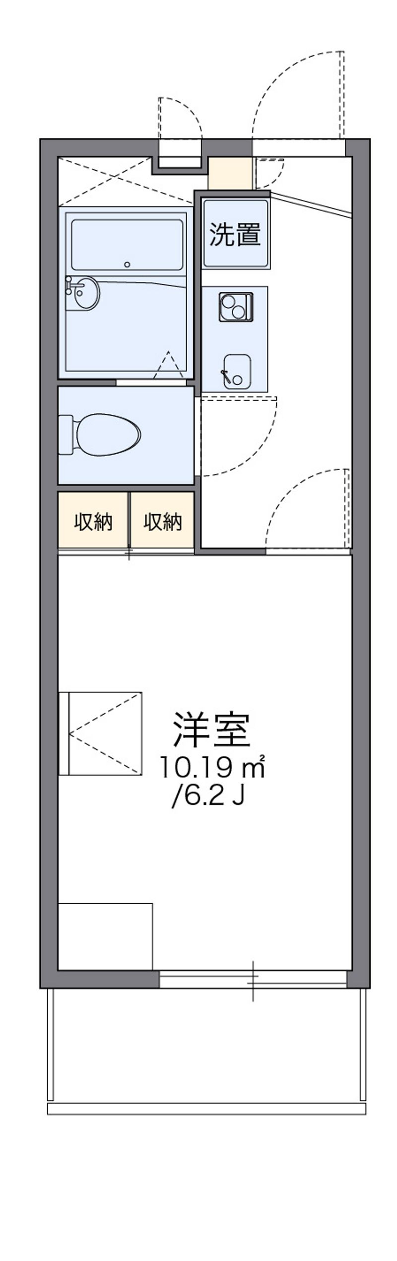 レオパレススワンコートⅡ 間取図