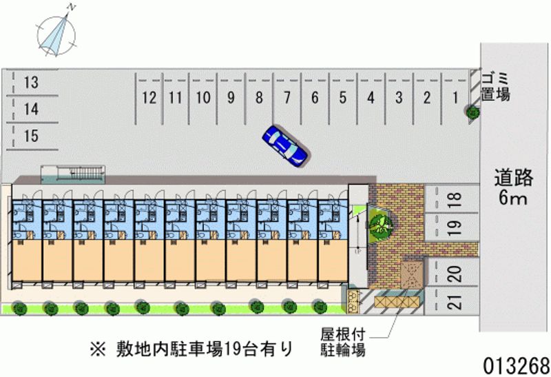 レオパレスジャックと豆の木 月極駐車場