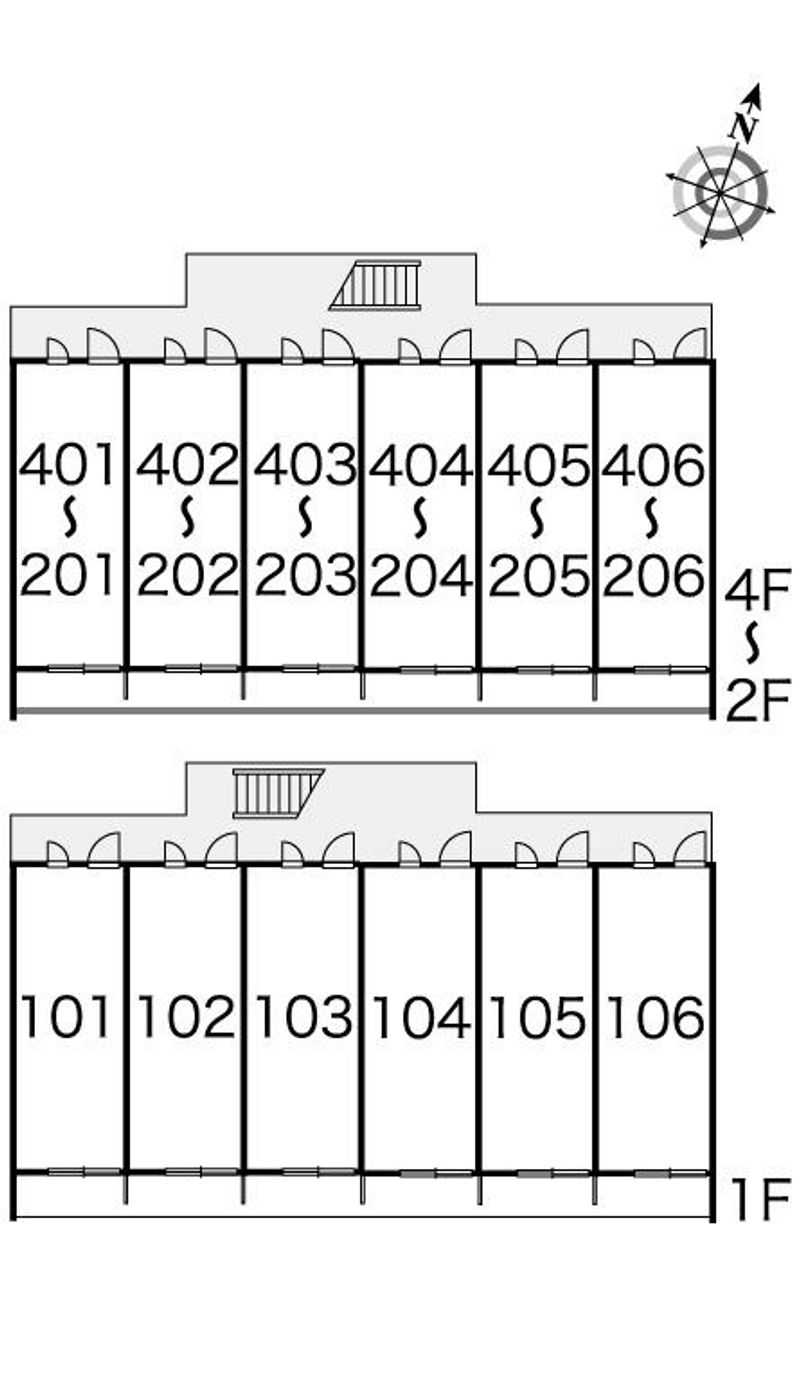 レオパレス銀河 間取配置図