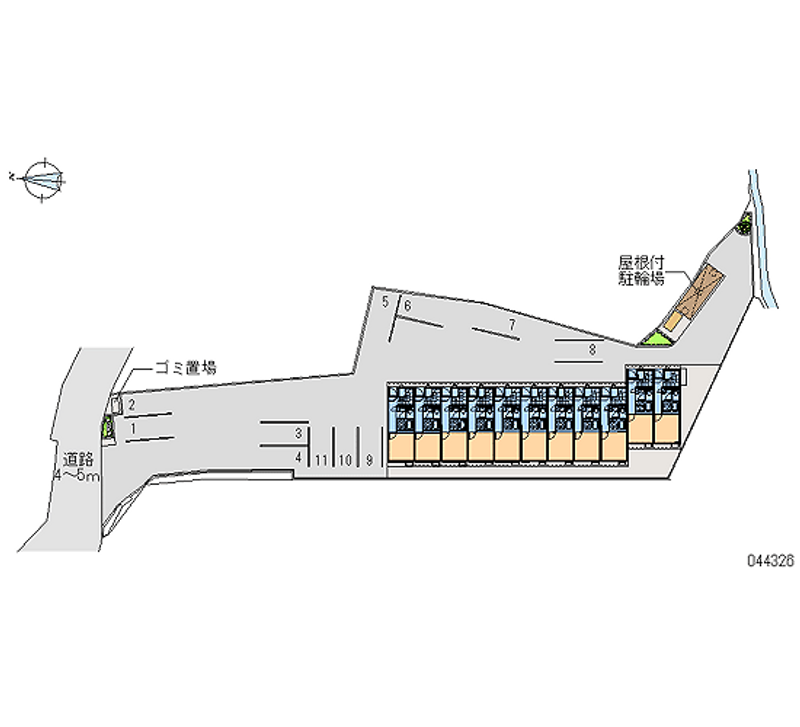 44326 bãi đậu xe hàng tháng