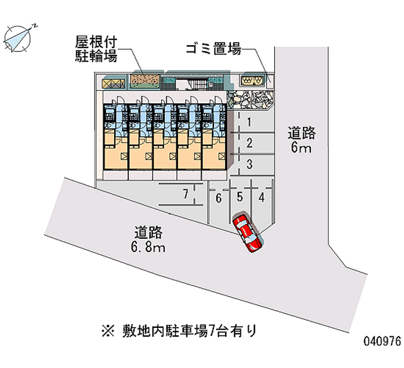 レオパレスＪＵＳＴＩＣＥ 月極駐車場