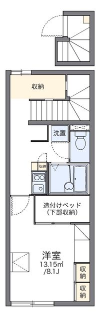 レオパレス五十鈴川 間取り図