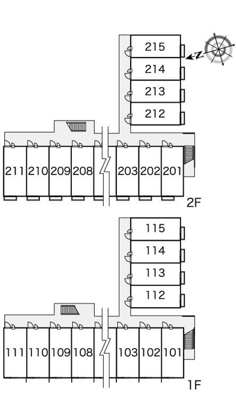 レオパレス四畝 間取配置図