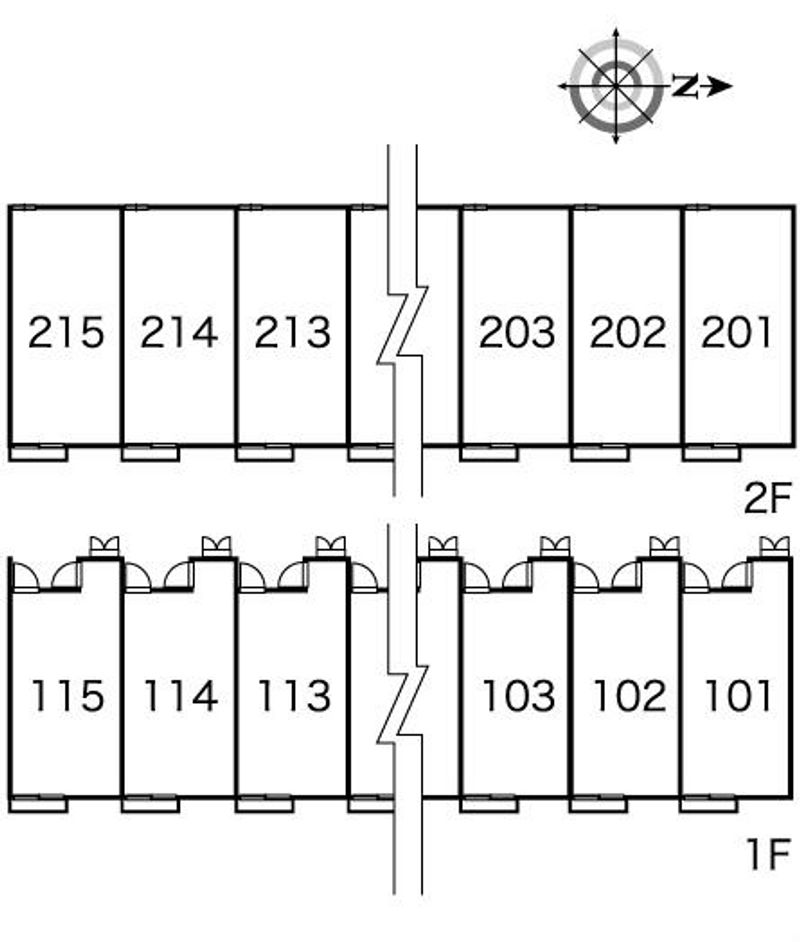 レオパレスプレミア北楠 間取り配置図