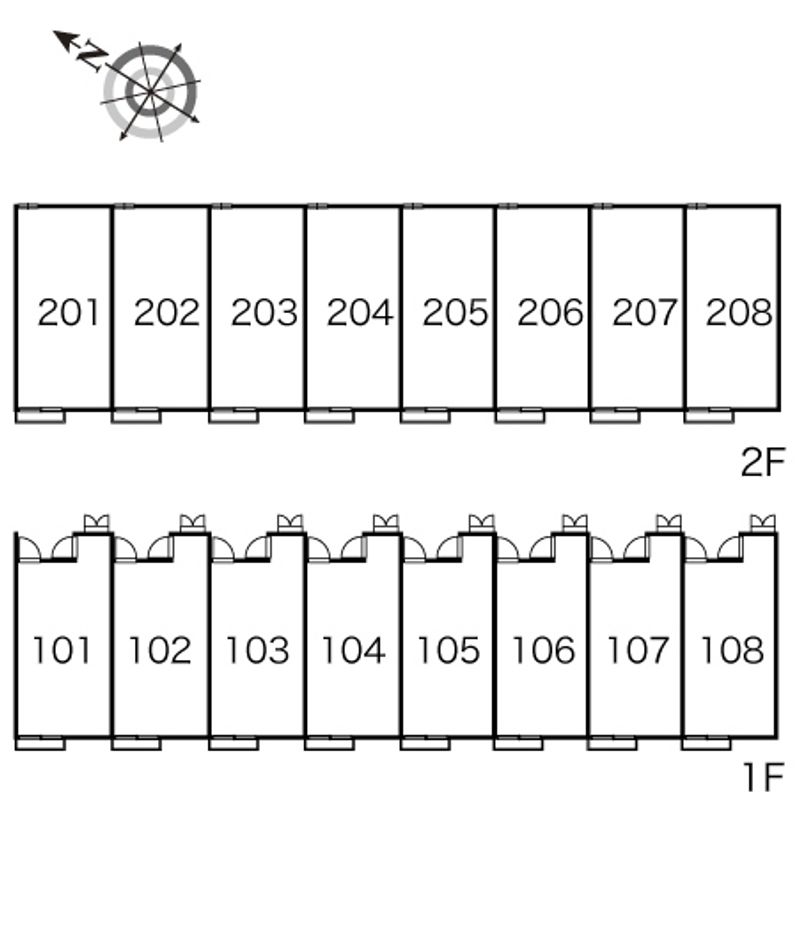 レオパレス桜 間取配置図