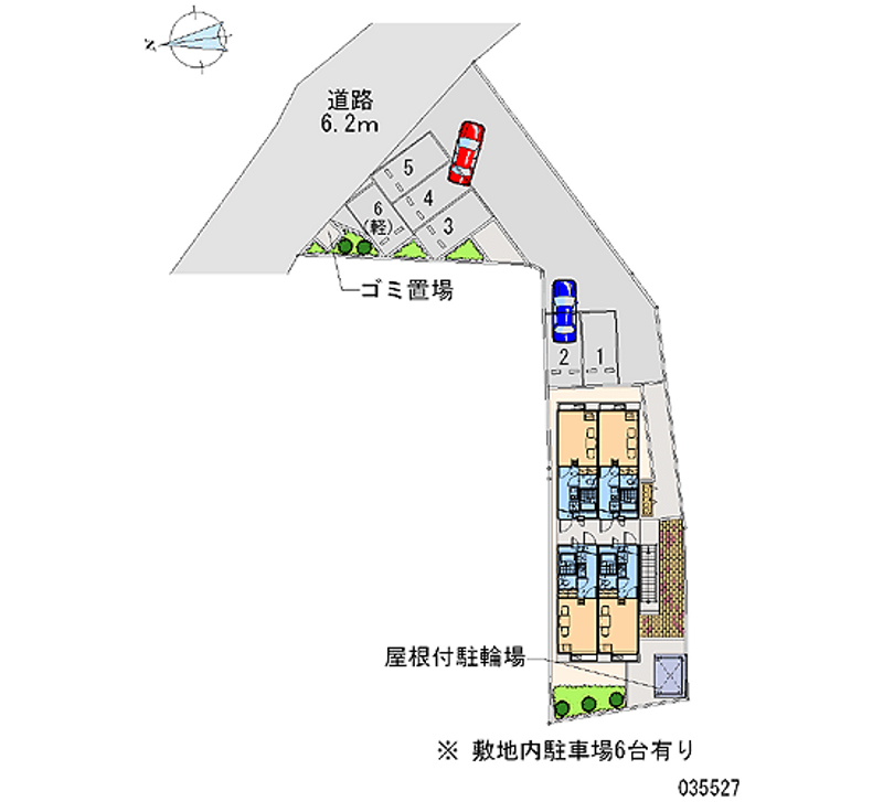 レオパレス中田町 月極駐車場