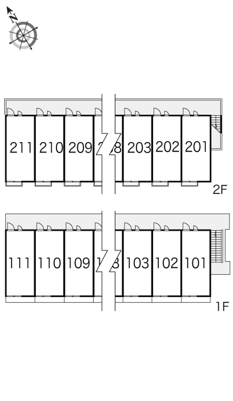 レオパレスＡｏｉⅡ　 間取配置図