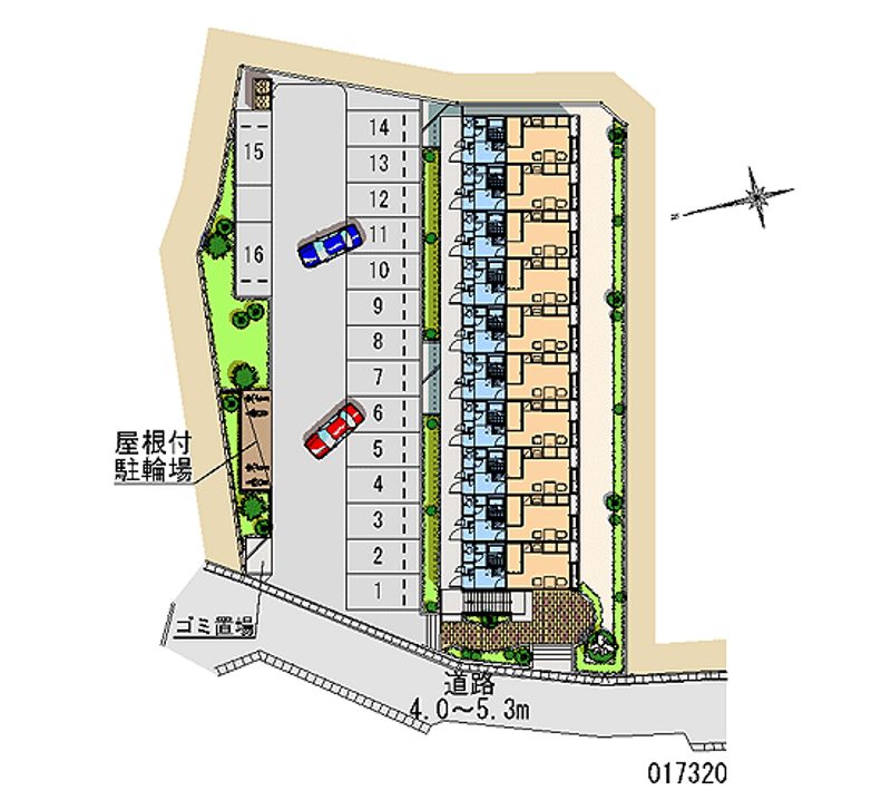 17320 Monthly parking lot