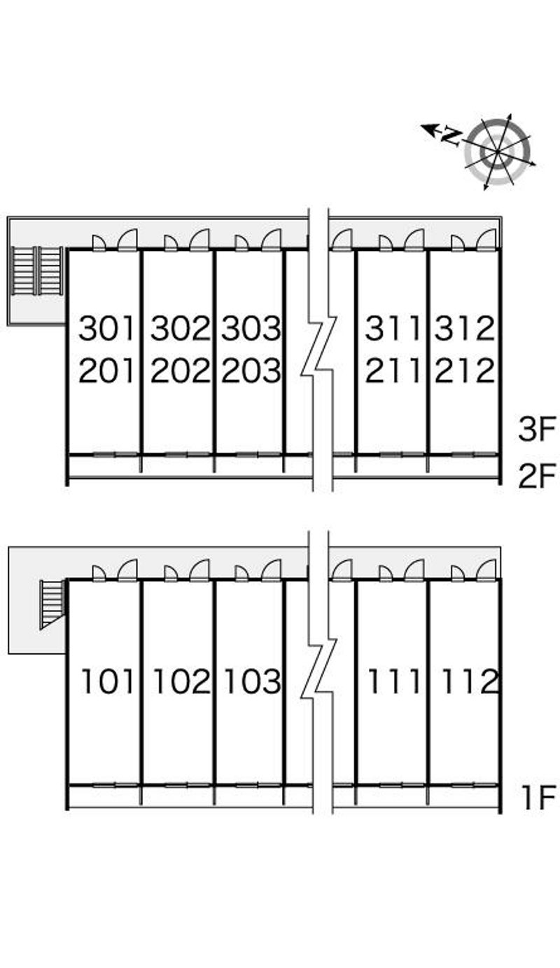 レオパレスａｉｒｐｏｒｔ 間取配置図