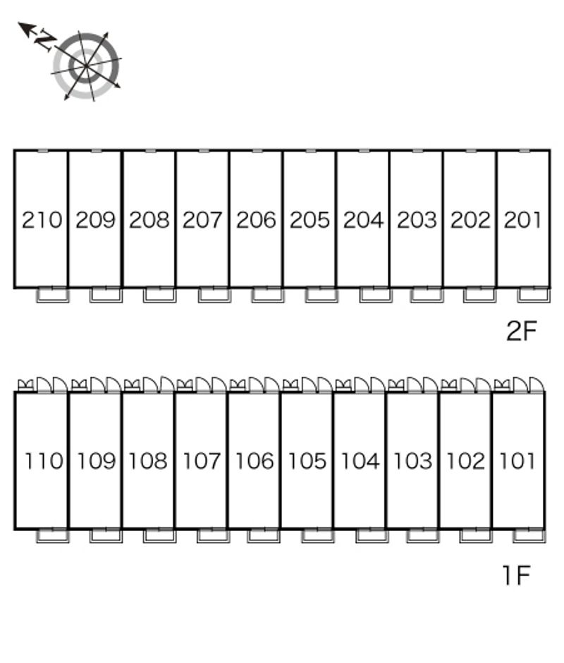 レオパレスＷｉｓｔｅｒｉａ　Ⅱ 間取配置図