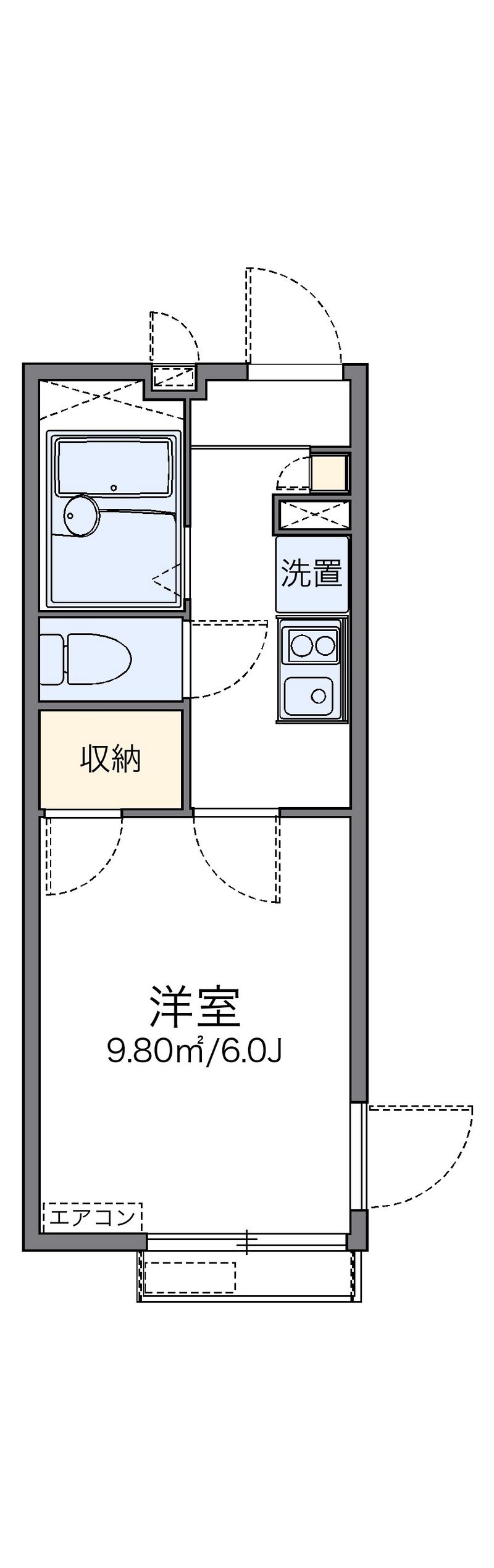 レオパレスシンフォニー 間取図