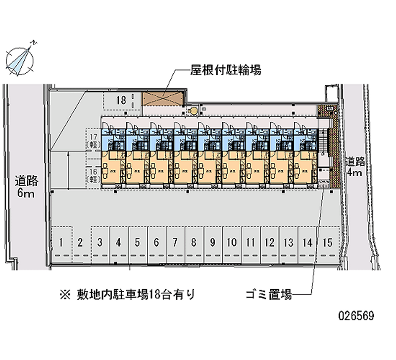 レオパレス菊 月極駐車場