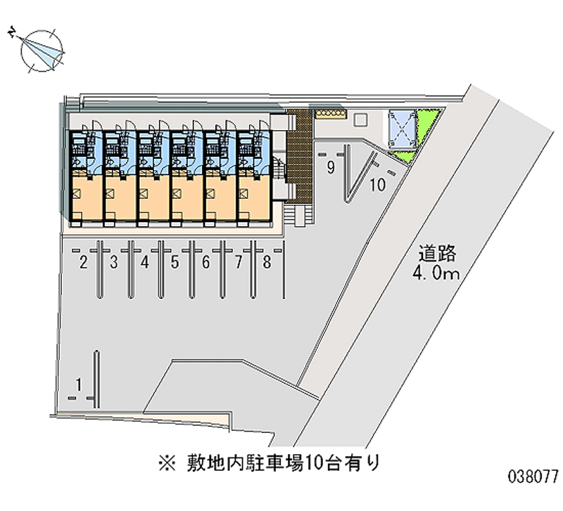 レオパレスシンデン 月極駐車場