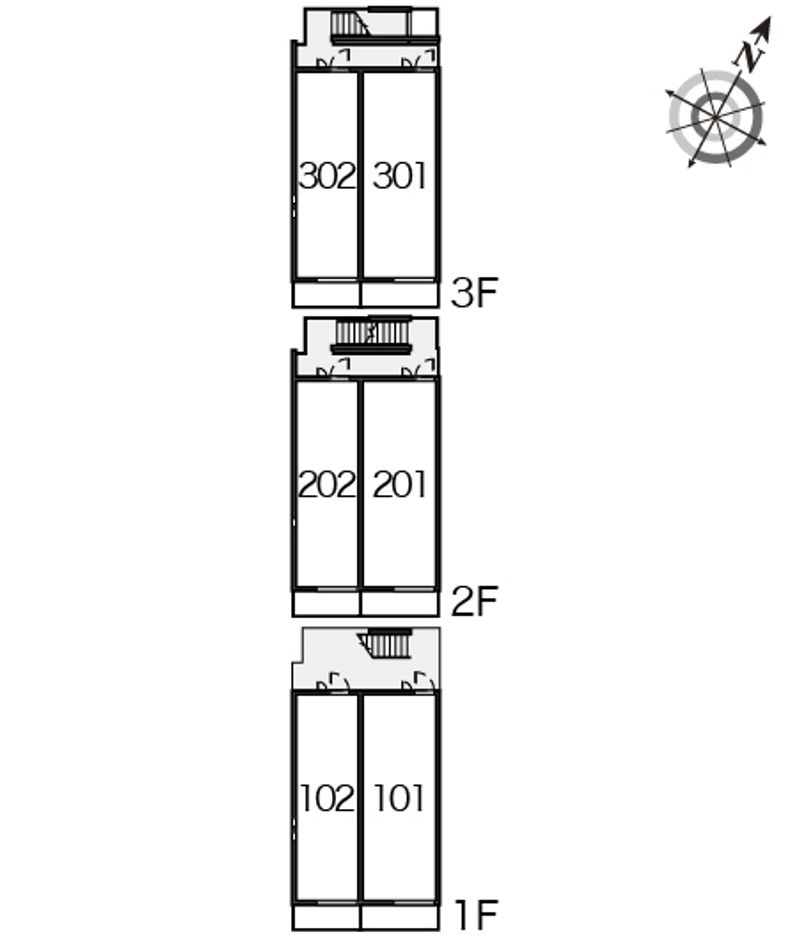 クレイノＭＥＭＯＲＹ 間取り配置図