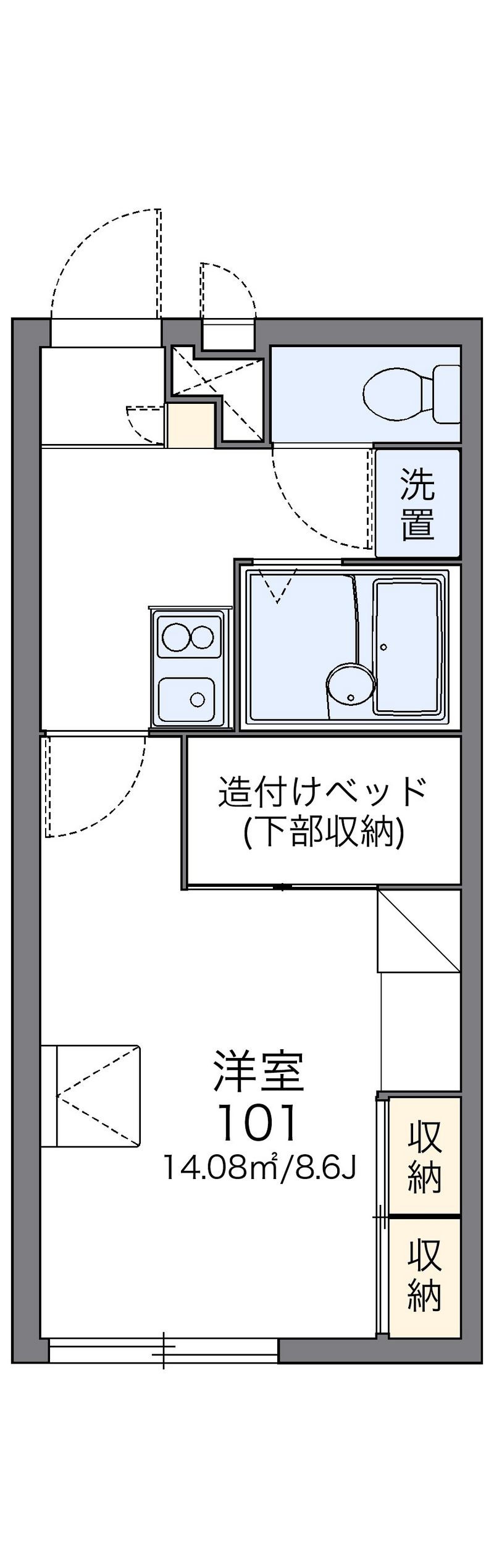 レオパレスカサブランカⅢ 間取図