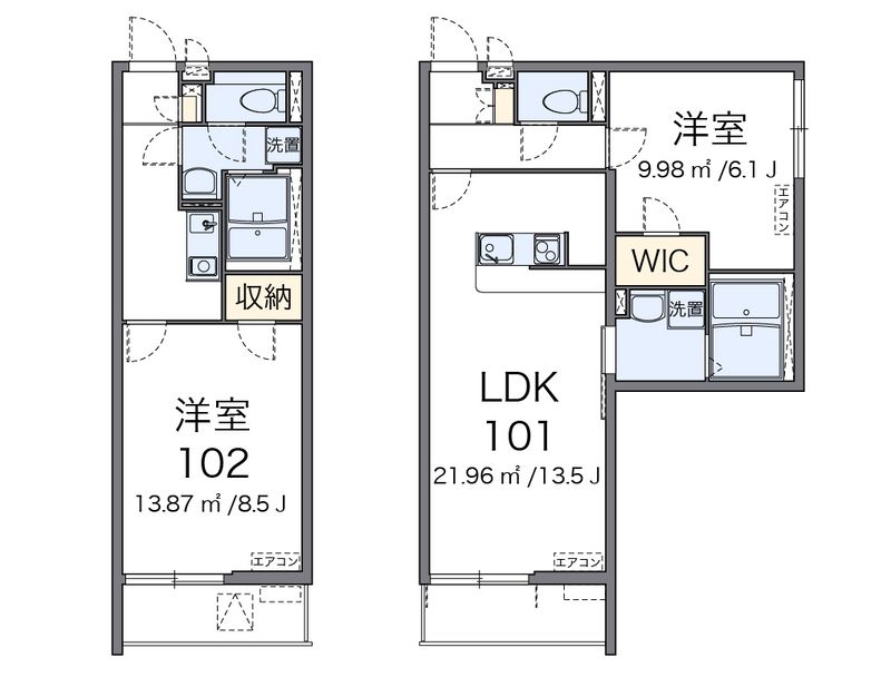 ヴィアロ谷原レジデンス 間取図
