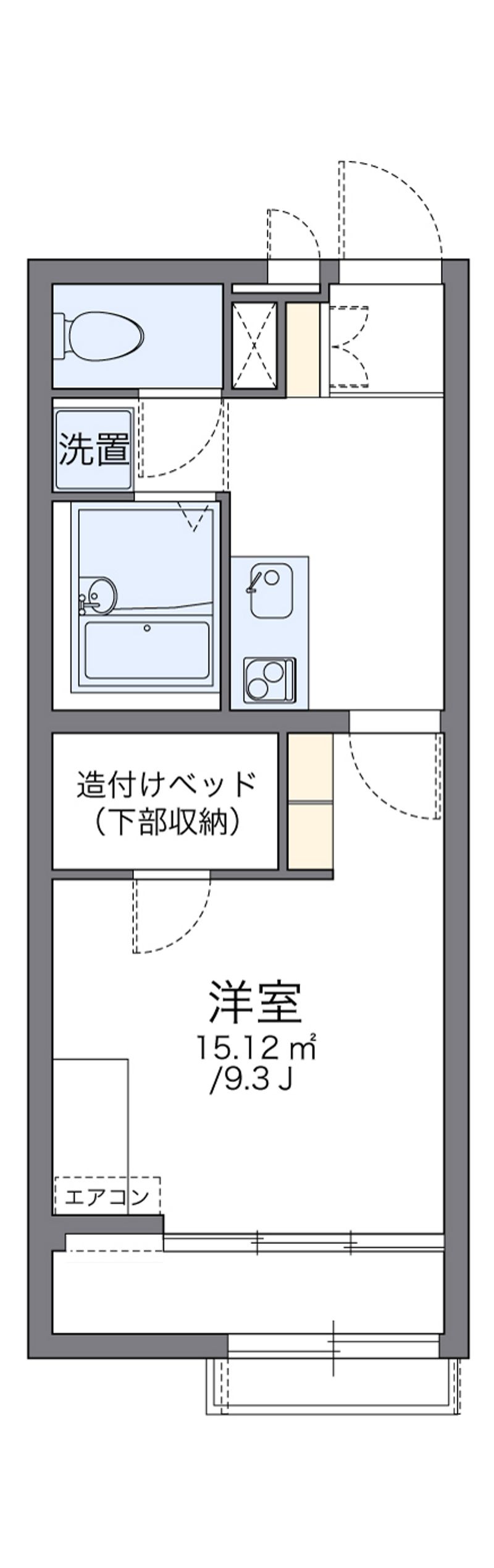 レオパレスおおどり 間取図