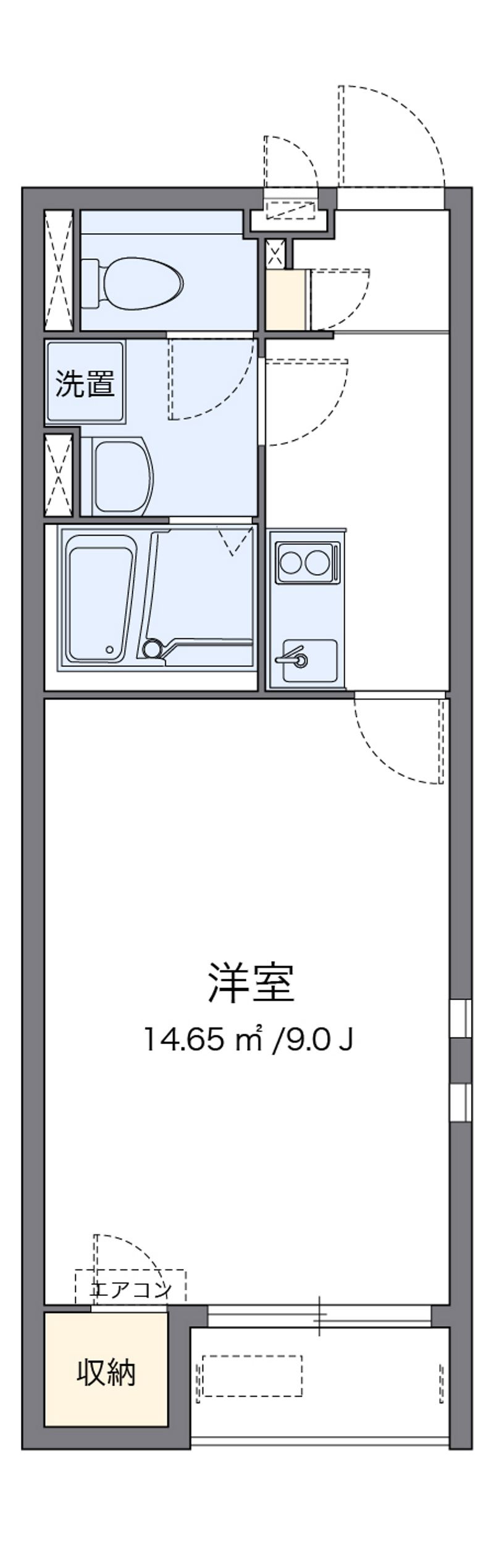 クレイノ百合桜 間取図