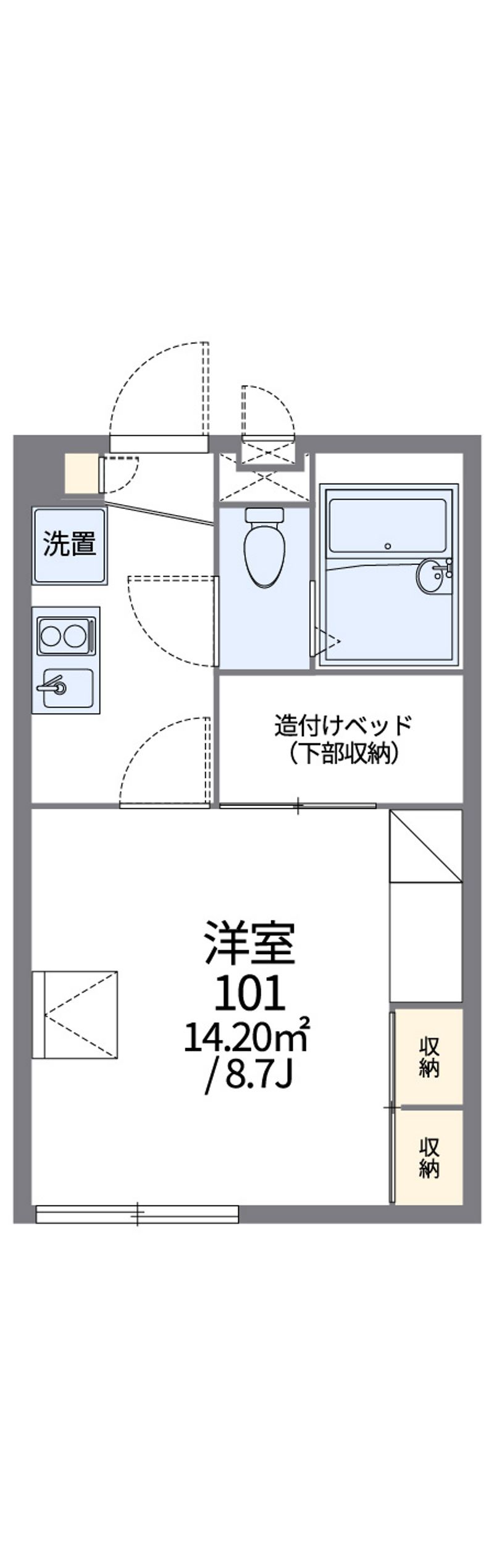 レオパレスプラチナ 間取図