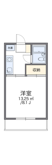 レオパレス山際 間取り図