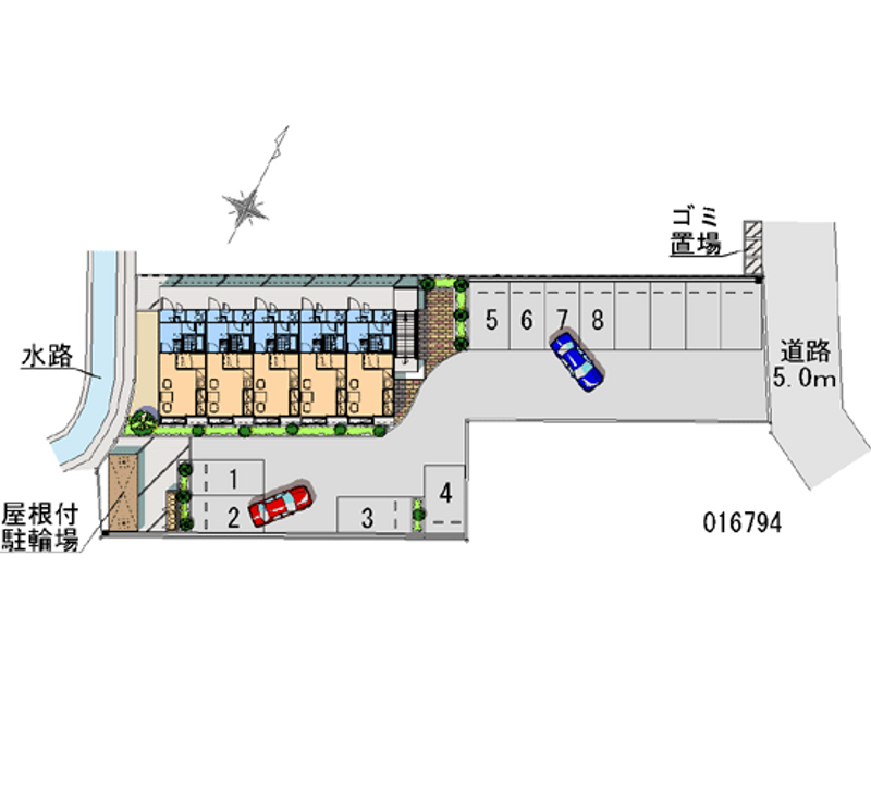 16794 Monthly parking lot