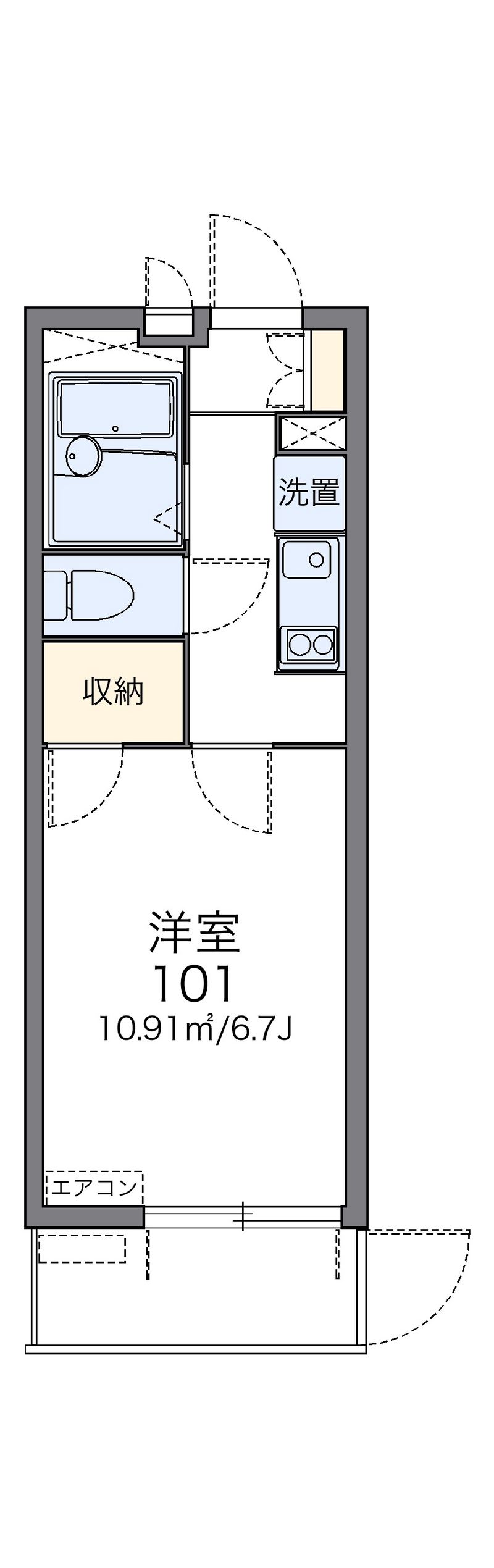 レオパレスＨＥＩＡＮ 間取図