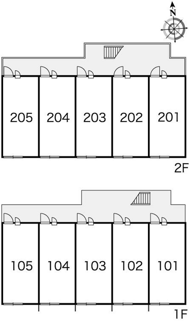 レオパレスレオグランディ７ 間取配置図