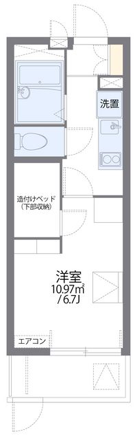 レオパレス遊眠舎 間取り図
