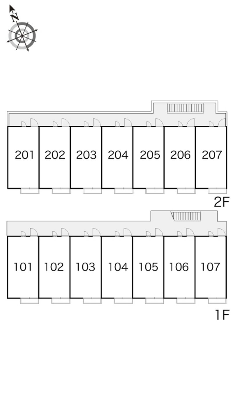 レオパレスカサグランデ 間取配置図