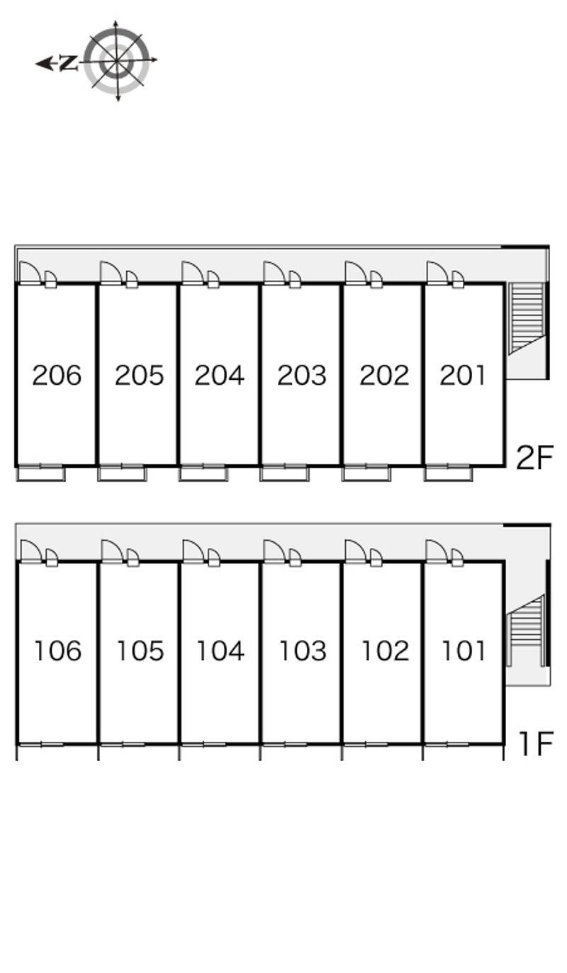 レオパレスニュータウン 間取配置図