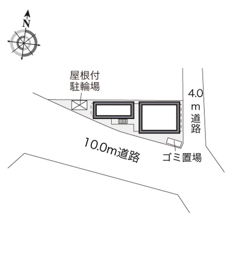 レオパレスウィングパスＫＳⅠ 配置図