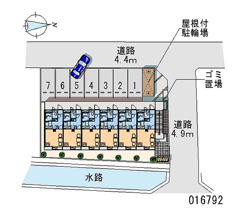 レオパレスサンリバー 月極駐車場