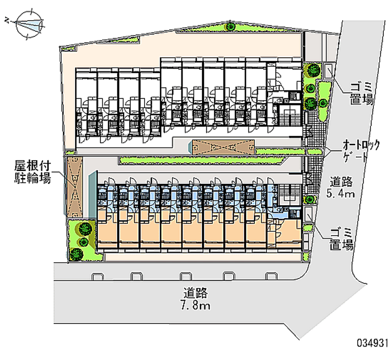 レオパレスリバーポイント小岩Ⅰ 区画図