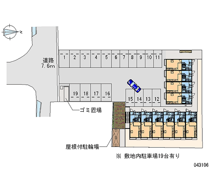 43106 Monthly parking lot