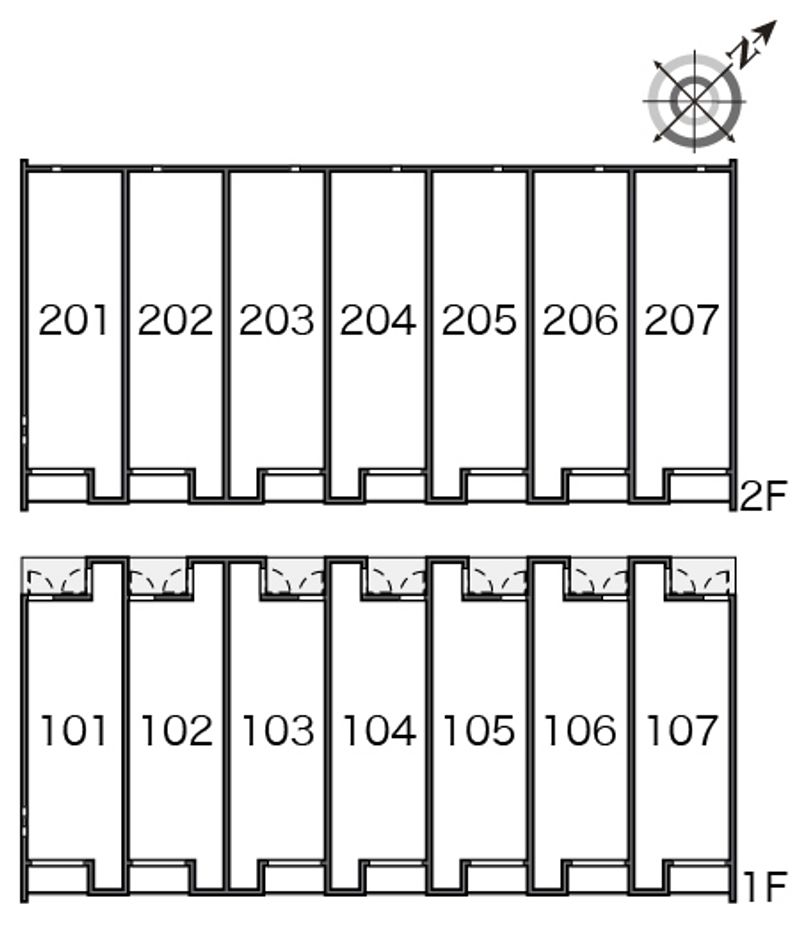 クレイノコスモ 間取配置図