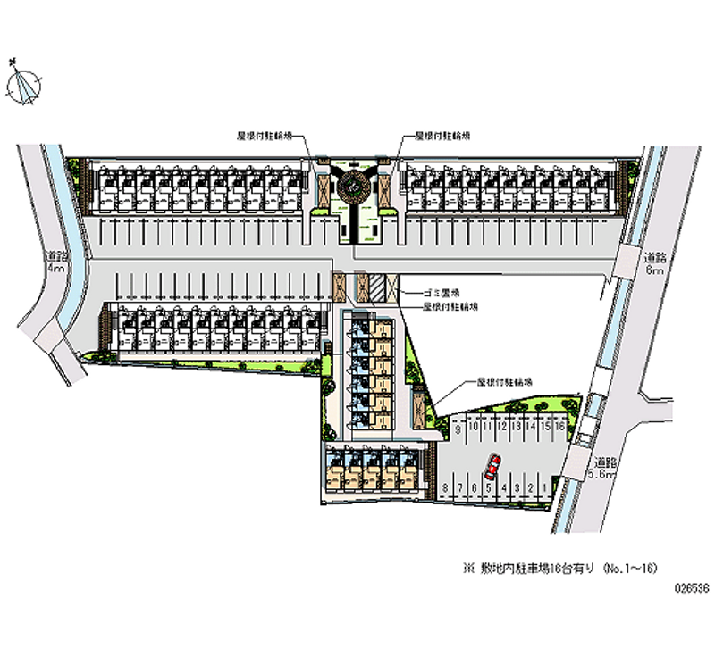 レオパレスコンフォール石橋Ｆ 月極駐車場