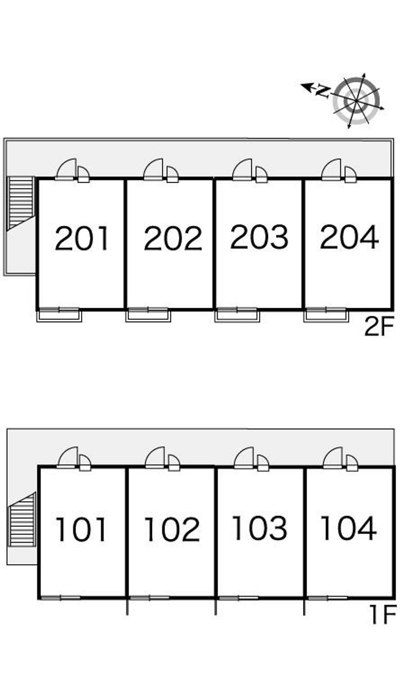 レオパレス公郷 間取配置図
