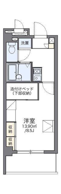 レオパレス小禄泉原當間 間取り図