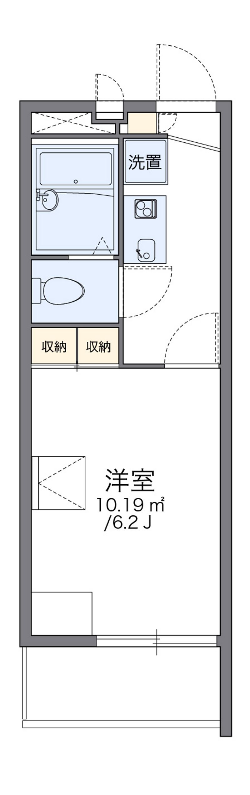 レオパレスグレイト 間取図