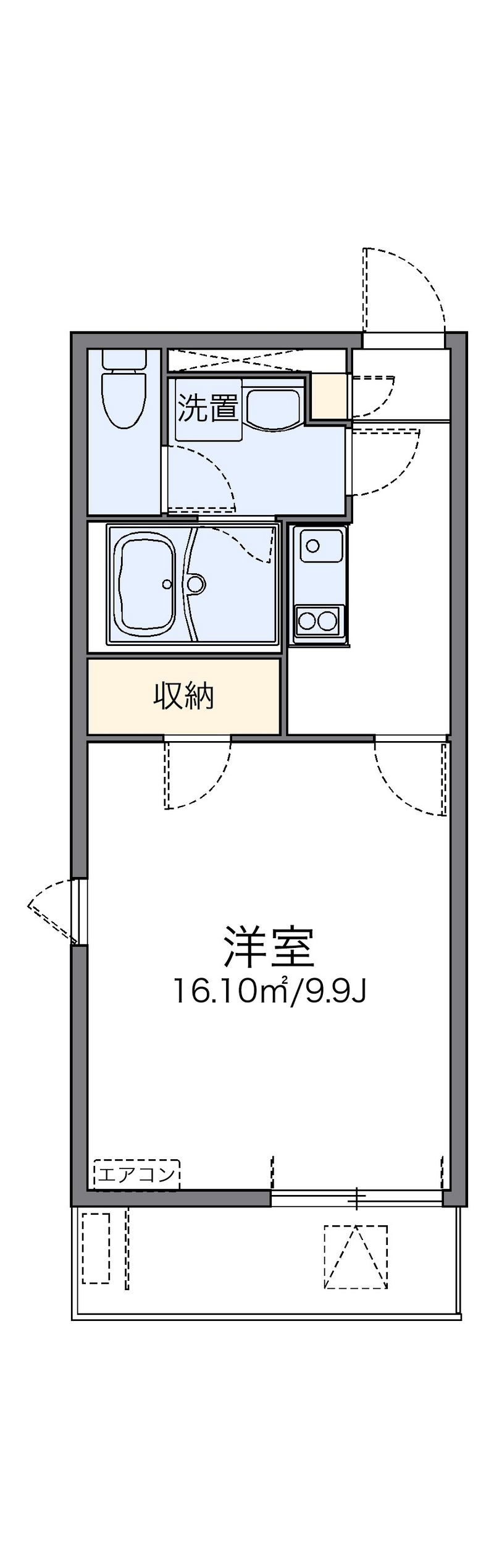 レオネクストＫＯＲＡＫＵⅢ 間取図