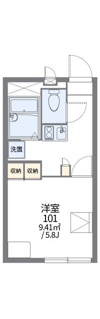 レオパレスｅｃｌａｔ 間取り図