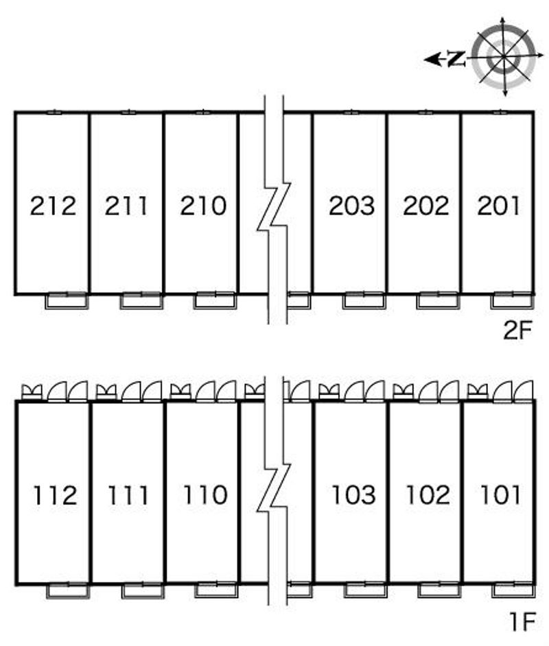 レオパレスルーミング誠 間取配置図