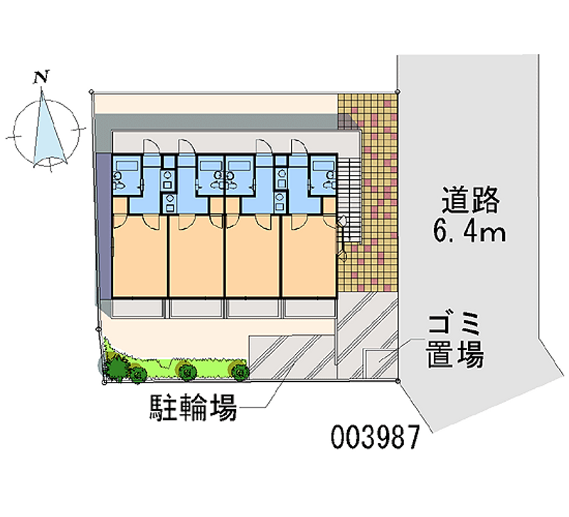 レオパレス緑町第２ 区画図